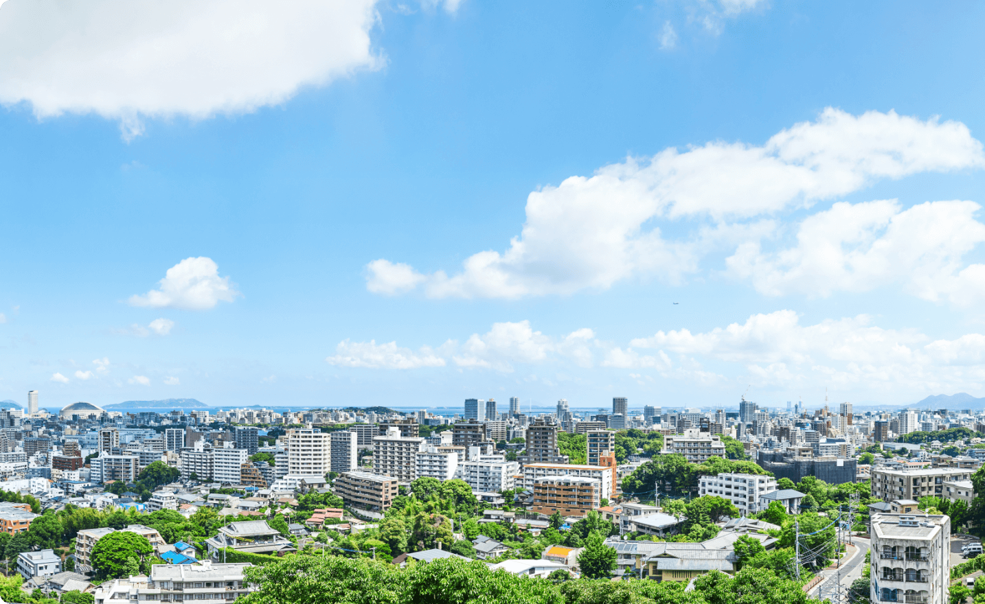 大野城市の街並みの画像